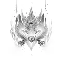 patronus charm tattoo design idea