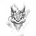 patronus charm tattoo design idea