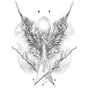 patronus charm tattoo design idea