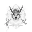 patronus charm tattoo design idea