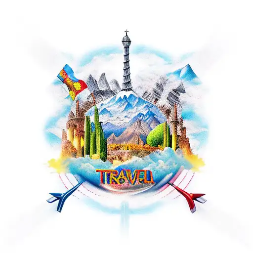 travel Spain Italy cruise family  tattoo design idea