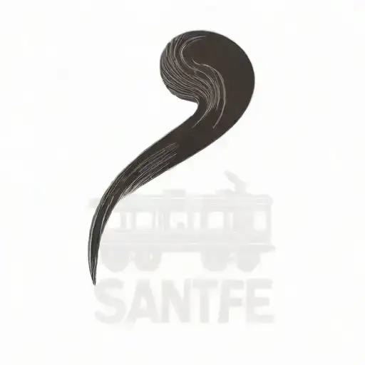 Santa Fe logo train  tattoo design idea
