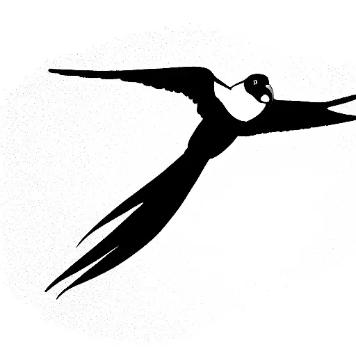 "let the world go round without you" frigatebird tattoo design idea