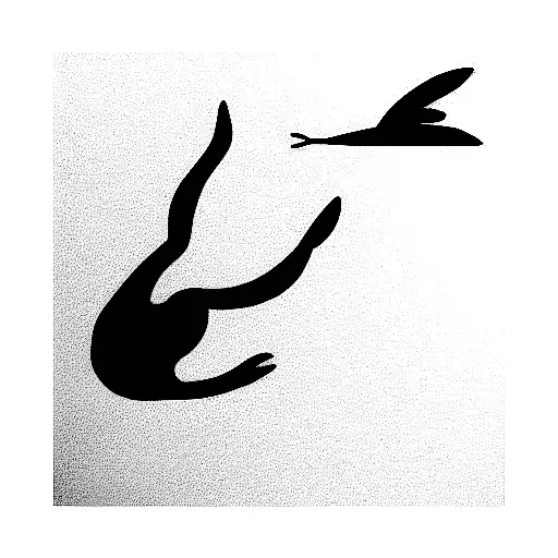 take a dive  tattoo design idea