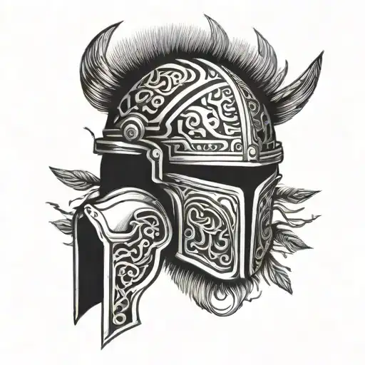 my brothers keeper helmet tattoo design idea