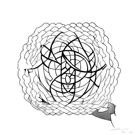 trapped in a mysterious illusion, inspired by Christopher Nolan's Prestige with text "are you watching closely?" tattoo design idea