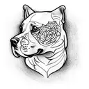 Dog tattoo design idea