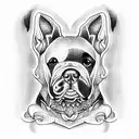 Dog tattoo design idea
