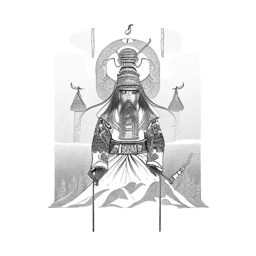 The silence of the Buryats tattoo design idea