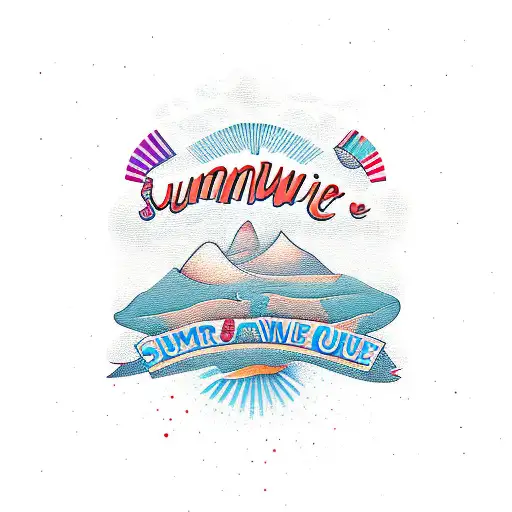 summer wine  tattoo design idea