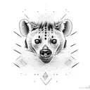 hyena tattoo design idea