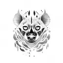 hyena tattoo design idea