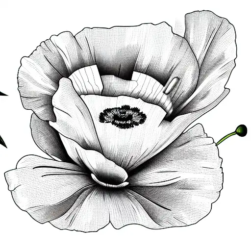 30+ Beautiful Flower Tattoo Ideas : Lavender & Poppy Tattoo I Take You |  Wedding Readings | Wedding Ideas | Wedding Dresses | Wedding Theme