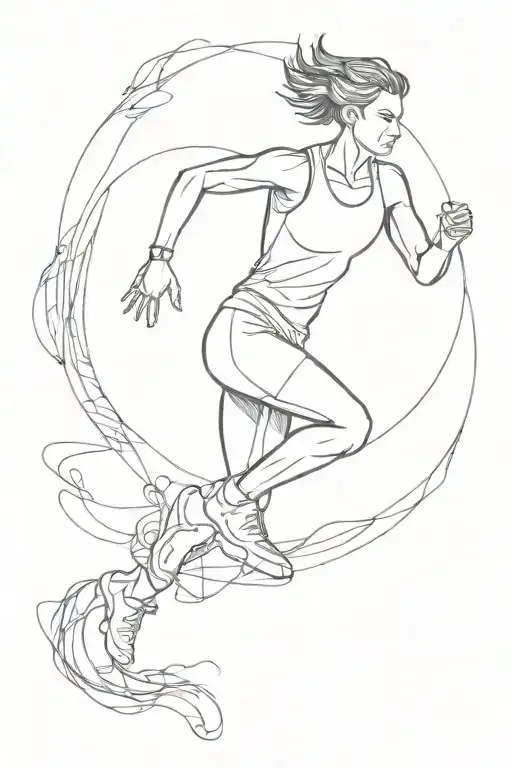 athletic tattoo design idea