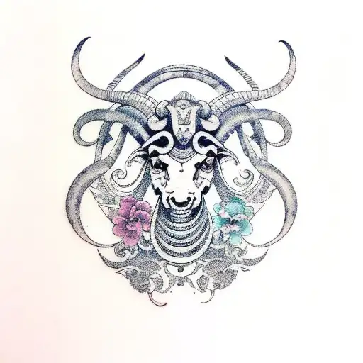 aries, persia, arm sleeve tattoo design idea
