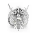 aries, persia, arm sleeve tattoo design idea