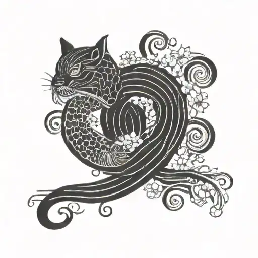 Radiant liquorice tattoo design idea
