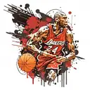 kobe bryant black mamba tattoo design idea