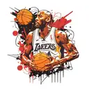 kobe bryant black mamba tattoo design idea