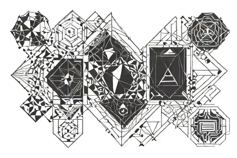 555 inside tattoo design idea