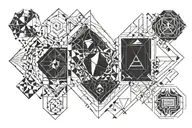 555 inside tattoo design idea