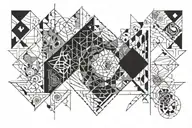 555 inside tattoo design idea