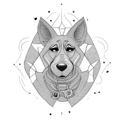 Courage the Cowardly Dog tattoo design idea