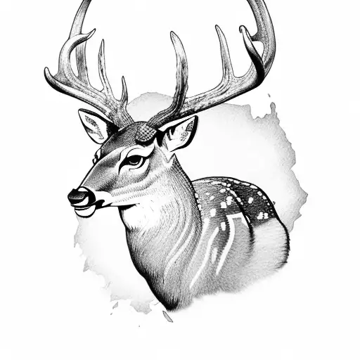 deer hunting  tattoo design idea