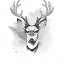 deer hunting  tattoo design idea