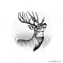 deer hunting  tattoo design idea