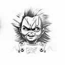 Chucky  tattoo design idea