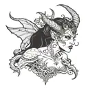succubus tattoo tattoo design idea