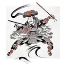 shogun  tattoo design idea