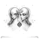 gemini tattoo design idea