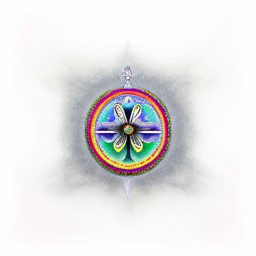 aigle et chakras  tattoo design idea