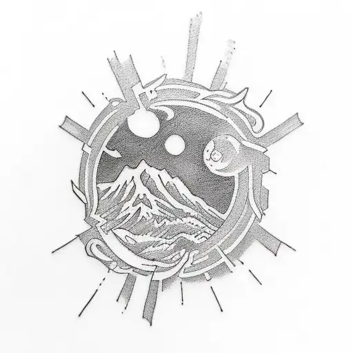 a small personal improvement tattoo. It should be a mix of Kaizen and enjoying the journey to remind myself tattoo design idea