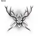 Buck tattoo design idea