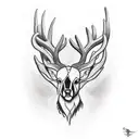 Buck tattoo design idea
