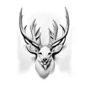 Buck tattoo design idea