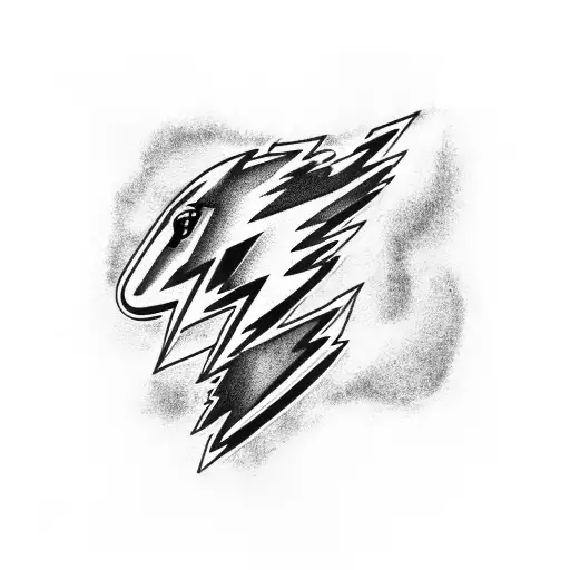 Dotwork Tampa Bay Lightning Logo Tattoo Idea - BlackInk AI