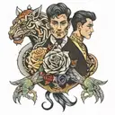 Alexander and Alvaro tattoo design idea