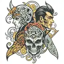 Alexander and Alvaro tattoo design idea