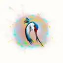 sandhill crane tattoo design idea