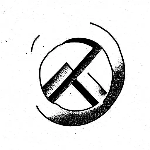 strong peace tattoo design idea