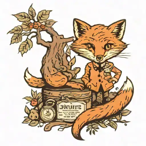 Fantastic Mr Fox Tree  tattoo design idea