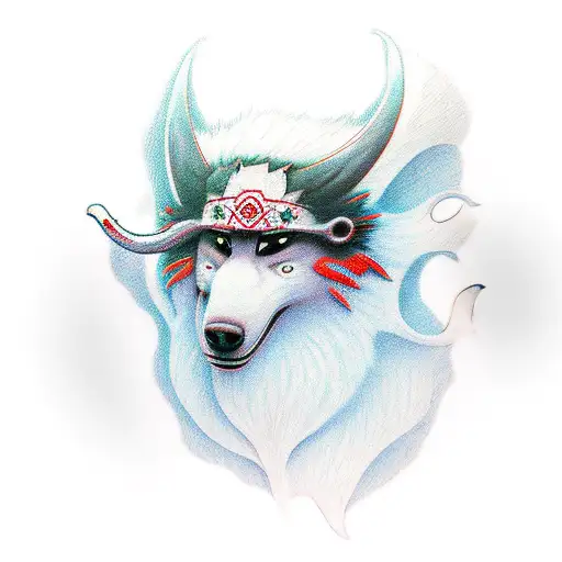princess mononoke tattoo design idea