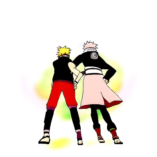 Naruto and Minato tattoo design idea