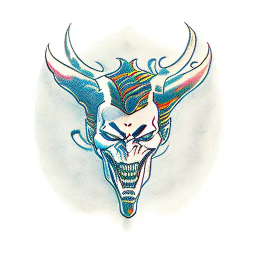 A traditional-style tattoo showcasing Loki, Joker, and Venom in a dynamic and captivating composition tattoo design idea