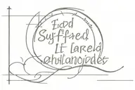I suffered, I learned, I changed " use minimal handwriting tattoo design idea