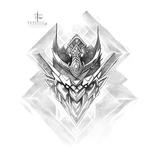 Terranigma Crystalspear and Hero pike crossed tattoo design idea